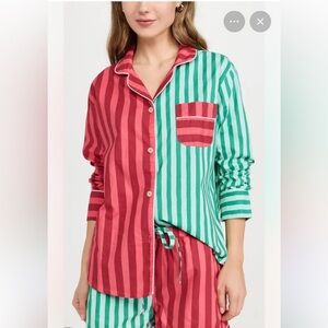 NWT Printfresh Holiday Stripe Pajamas, XS